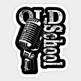 Old School Mic Sticker